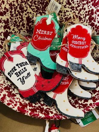 Western / Farm Collection Cowboy Boot Ornament - Deer Creek Mercantile