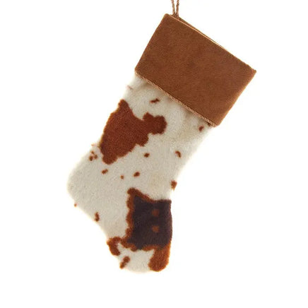 Farm/Western Collection Cowhide Print Christmas Stocking - Deer Creek Mercantile