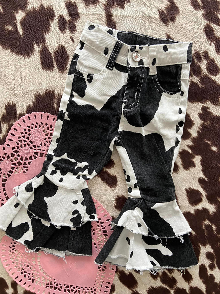 Cow Belle Girls Flare Denim Bell Bottoms Deer Creek Mercantile