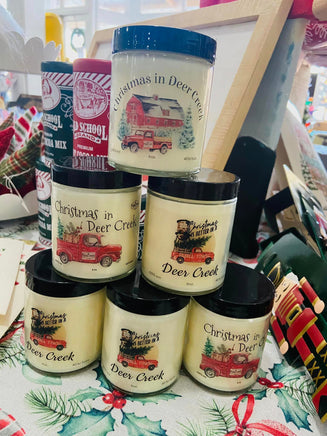 Christmas Small Town Candle (Vanilla Eggnog) - Deer Creek Mercantile