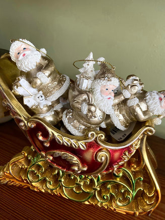 Golden Santa Christmas Ornament - Deer Creek Mercantile
