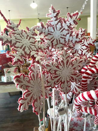 Red/White Snowflake Pick - Deer Creek Mercantile