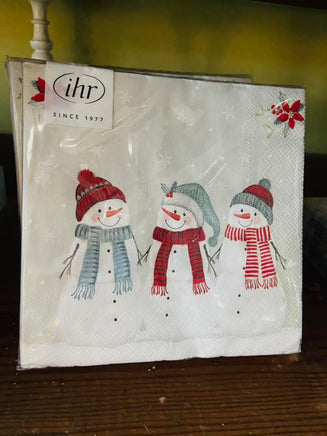 The Three Snowmen Christmas Napkins - Deer Creek Mercantile