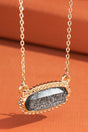 Doorbuster #55 Resin Charm Necklace *Gray - Deer Creek Mercantile
