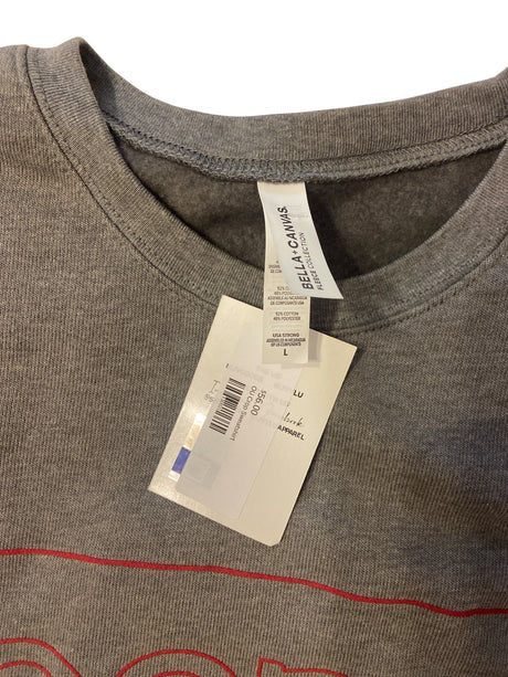 Pre-Loved NWT OU Sooners Oversized Crop Sweatshirt *Size Large - Deer Creek Mercantile