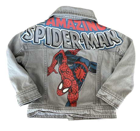 Pre-Loved Spiderman Baby Boys Denim Jacket *Size 2T - Deer Creek Mercantile