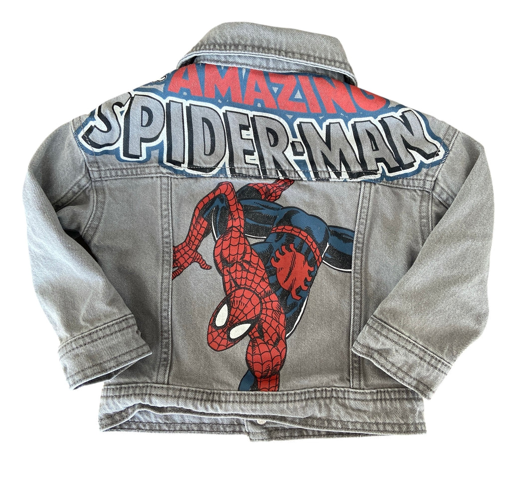 Pre-Loved Spiderman Baby Boys Denim Jacket *Size 2T - Deer Creek Mercantile