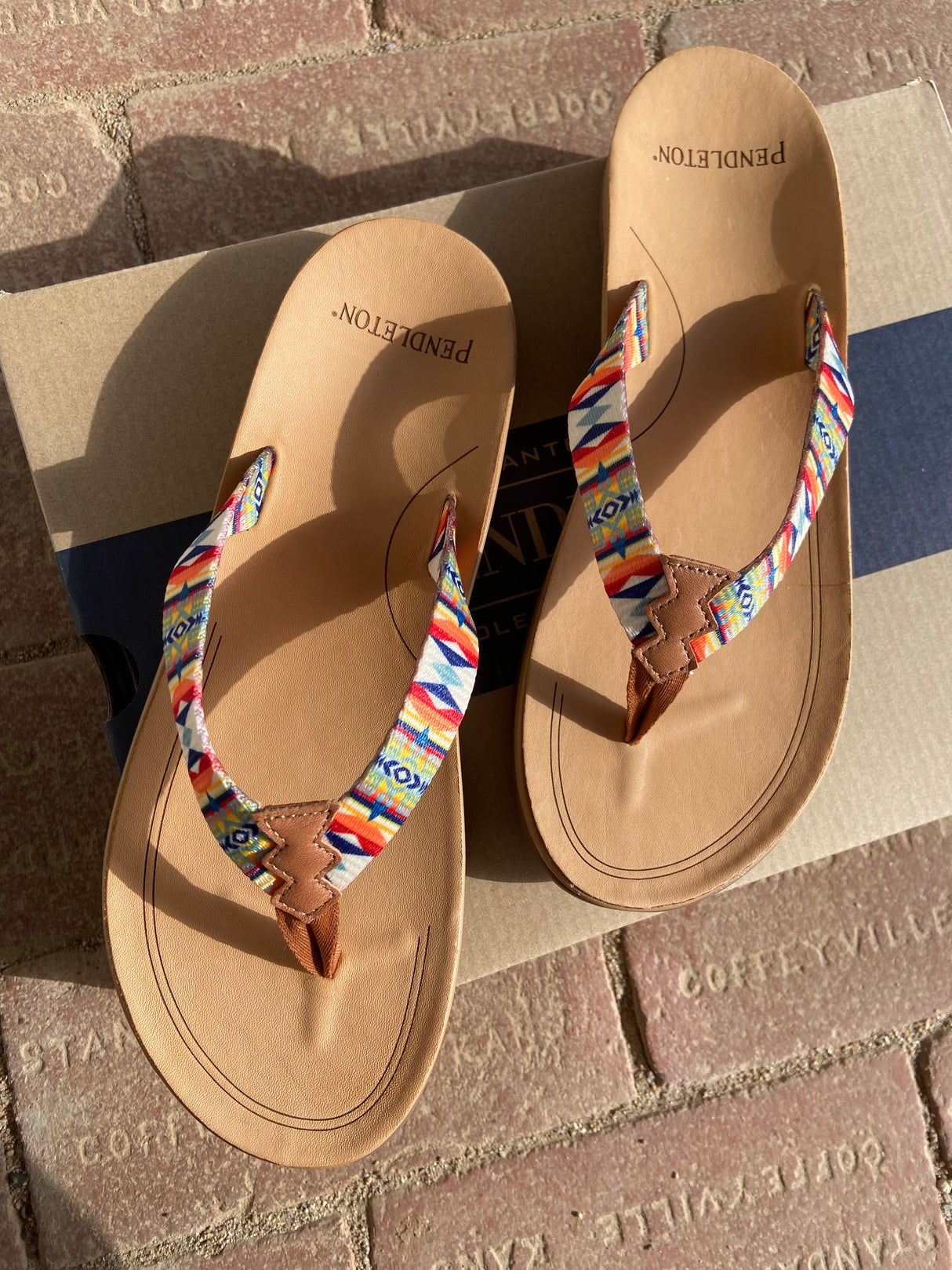 Pendleton Fire Legend Western Print Sandal - Deer Creek Mercantile