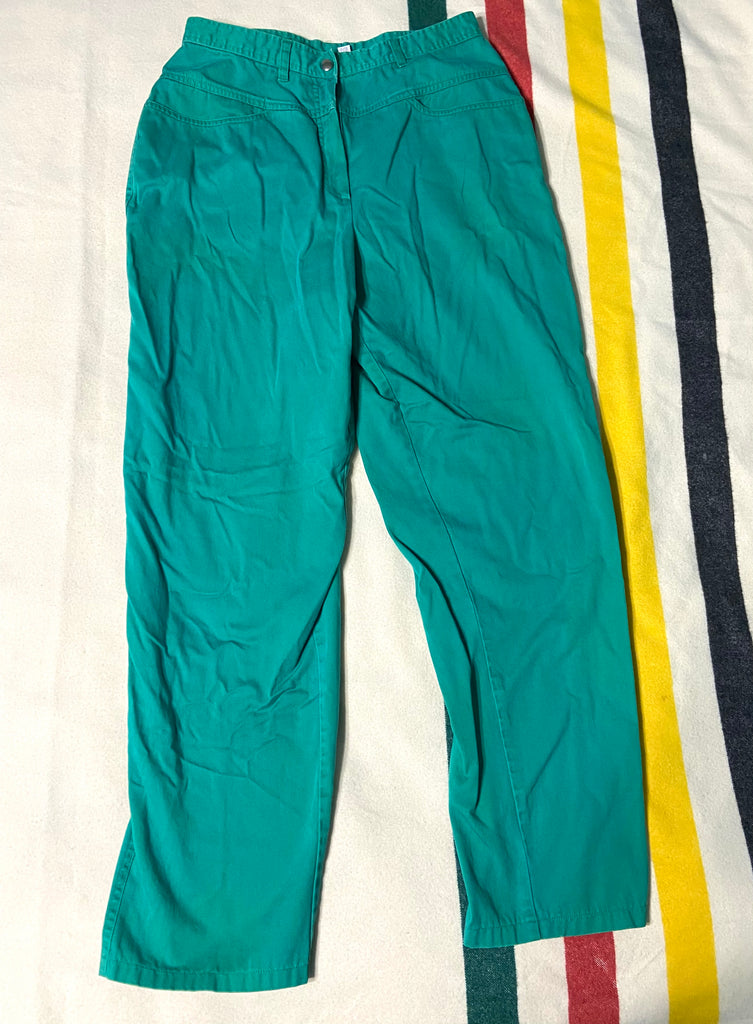 Vintage 90s Green Denim Jeans - Deer Creek Mercantile