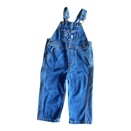 Pre-Loved Girls Heart Carhartt Overalls *2T - Deer Creek Mercantile