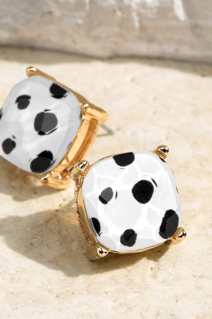 Doorbuster #45 Dalmation Print Stud Earrings - Deer Creek Mercantile