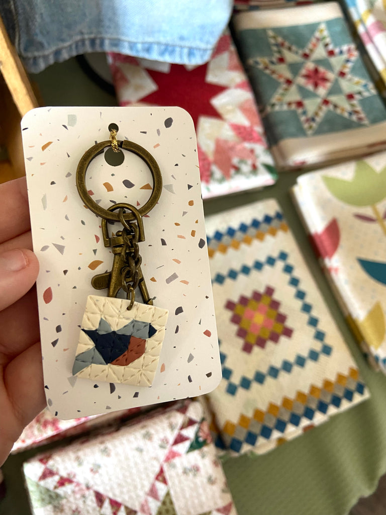 Little Birdie Quilt Pattern Keychain - Deer Creek Mercantile