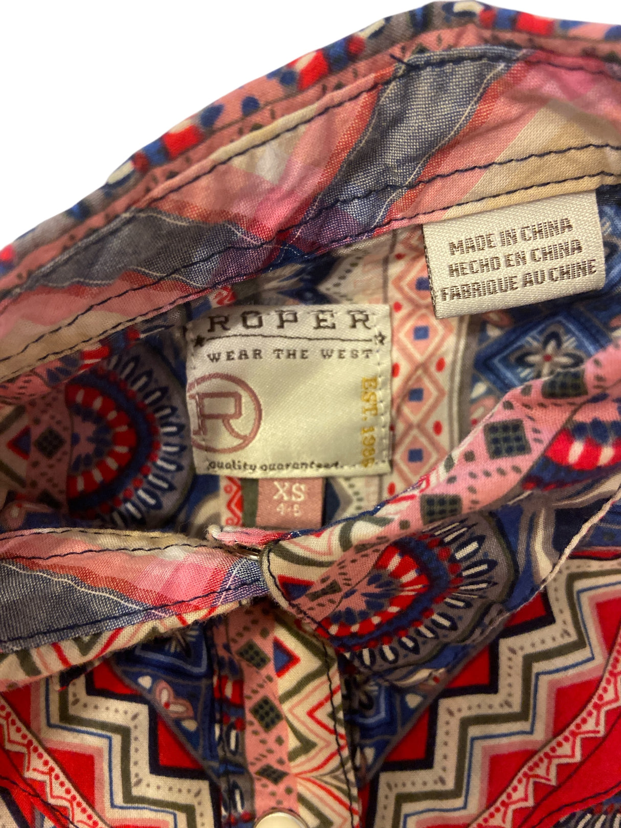 Pre-Loved Girls Youth Roper Pearl Snap Shirt *Size XS (4-5) - Deer Creek Mercantile