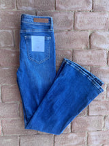 Cello Jean The Cher Super Flare Denim Jean W/ Scoop Pocket Design - Deer Creek Mercantile