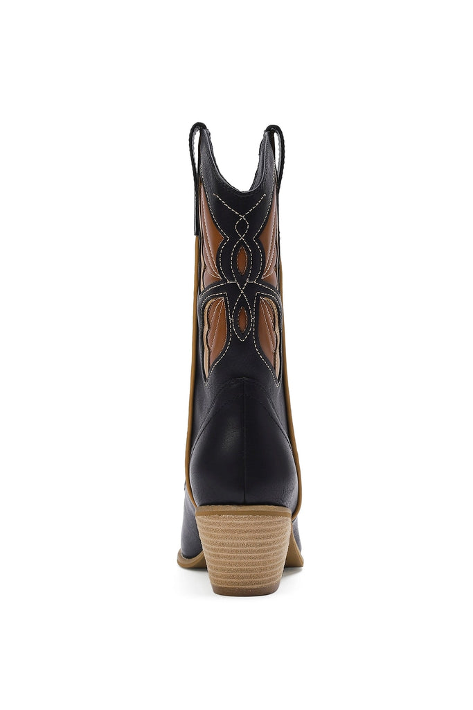 Boho Butterfly Western Boot *Black - Deer Creek Mercantile