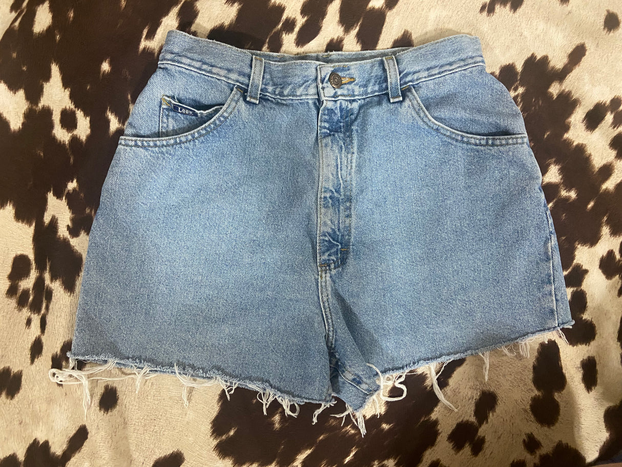 VINTAGE Lee Distressed Cutoff Denim Shorts - Deer Creek Mercantile