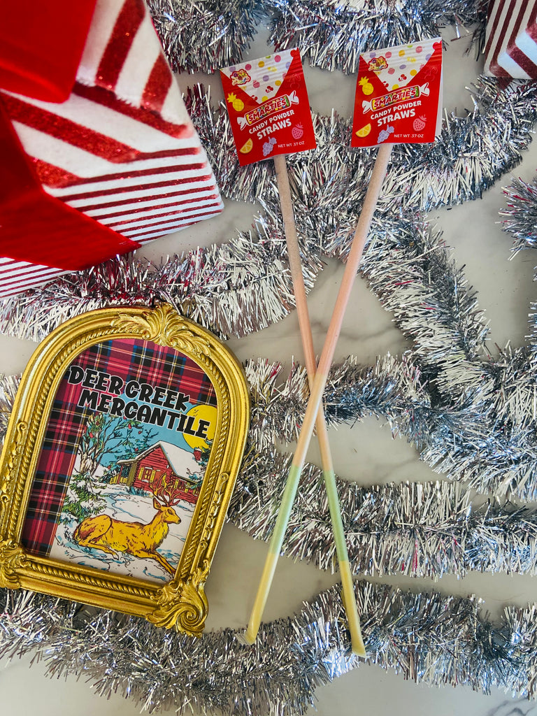 Smarties Candy Powder Straws, .37oz - Deer Creek Mercantile