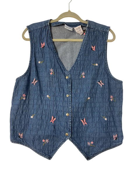 Vintage Bobbie Brooks Butterfly Vest *Size Large - Deer Creek Mercantile