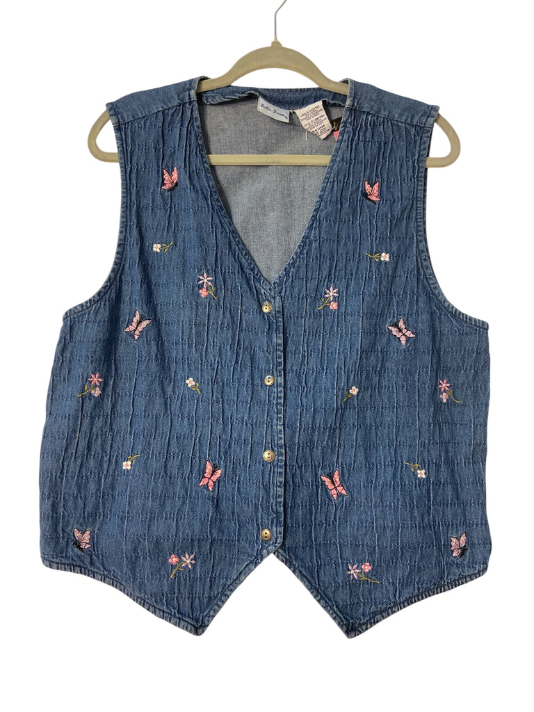Vintage Bobbie Brooks Butterfly Vest *Size Large - Deer Creek Mercantile