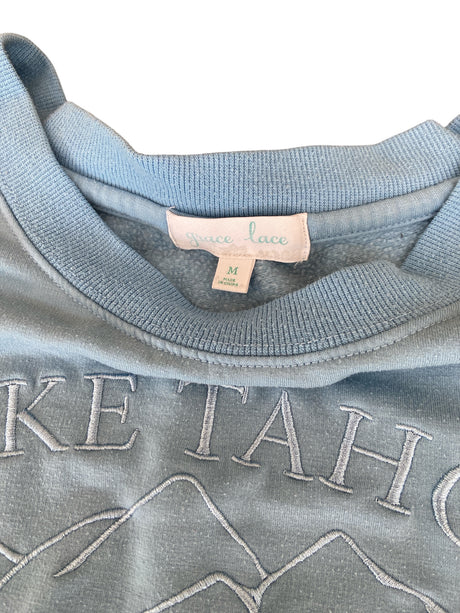 Pre-Loved Lake Tahoe Blue Sweatshirt *Size Medium - Deer Creek Mercantile