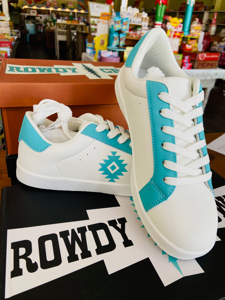 Turquoise Horizon Western Sneakers - Deer Creek Mercantile