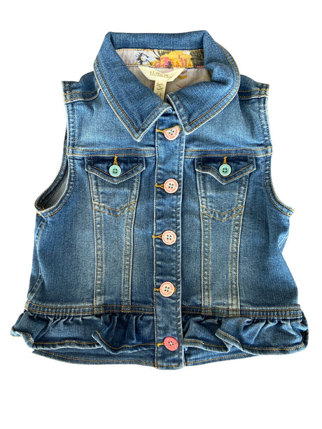 Pre-Loved Matilda Jane Denim Vest *Size 6 - Deer Creek Mercantile