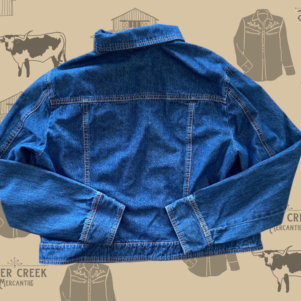 Pre-Loved Faded Glory Denim Jacket *Size Large - Deer Creek Mercantile