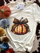 The Coquette Bow Pumpkin Graphic Tee - Deer Creek Mercantile