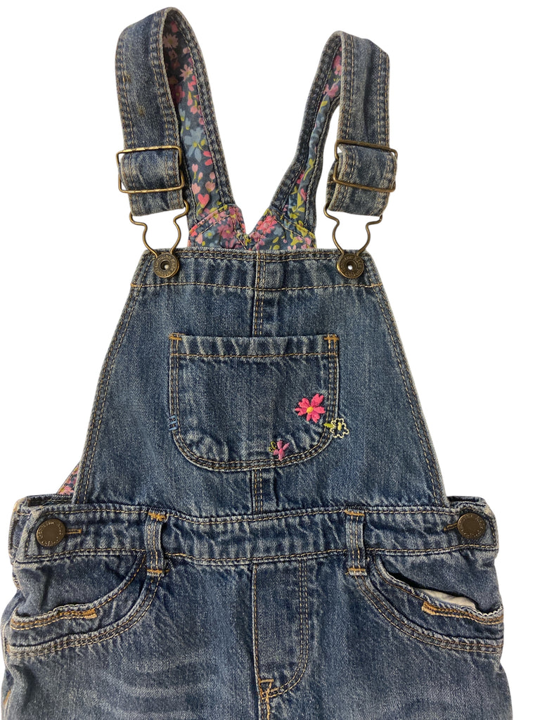Pre-Loved Genuine Kids Oshkosh Floral Denim Overalls *Size 24 Months - Deer Creek Mercantile