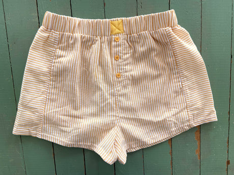 Yellow/White Striped Boxer Shorts - Deer Creek Mercantile