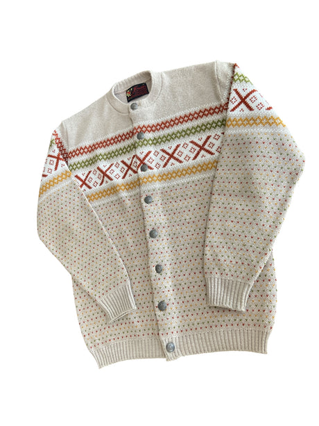 Vintage Knit Swiss Sweater Cardigan *Size Large - Deer Creek Mercantile