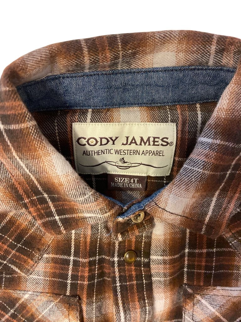 Pre-Loved Cody James Pearl Snap Boys Youth Shirt *Size 4T - Deer Creek Mercantile