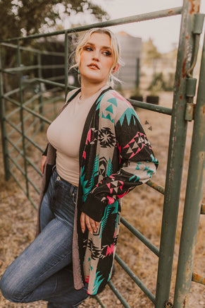 Sass A Frass Rhinestone Knit Cardigan - Deer Creek Mercantile