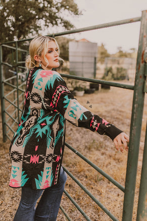 Sass A Frass Rhinestone Knit Cardigan - Deer Creek Mercantile