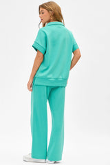 The Boardwalk Matching Top & Pant Matching Set *Emerald