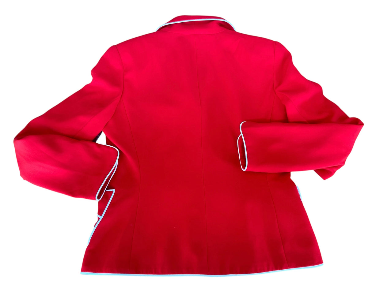 Vintage Red/White Bow Blazer *Size 4 - Deer Creek Mercantile