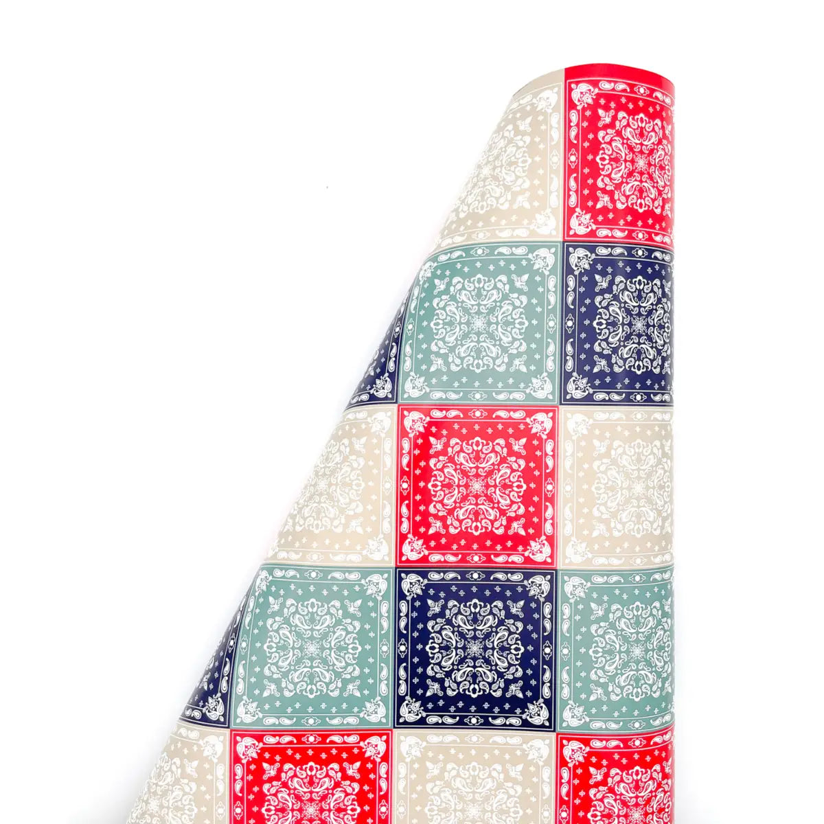 Bandana Print Gift Wrap Wrapping Paper Roll