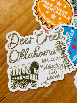 Deer Creek Mercantile 126 Year 2024 Sticker - Deer Creek Mercantile