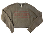 Pre-Loved NWT OU Sooners Oversized Crop Sweatshirt *Size Large - Deer Creek Mercantile