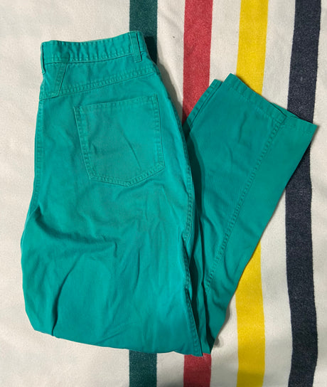 Vintage 90s Green Denim Jeans - Deer Creek Mercantile