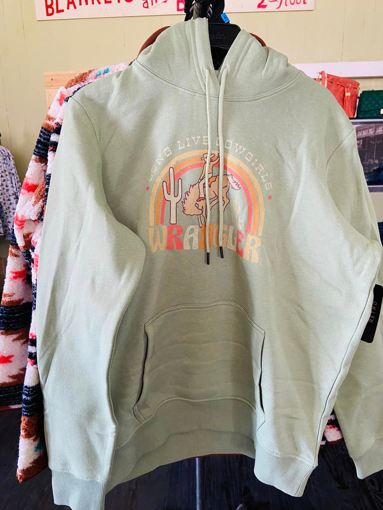 Wrangler Retro® Pullover Hoodie Long Live Cowgirls - Deer Creek Mercantile