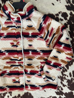 Wrangler Retro® Vintage Sherpa Jacket - Pink Southwest - Deer Creek Mercantile