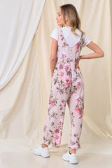 Linda's Floral Romper *Pink - Deer Creek Mercantile