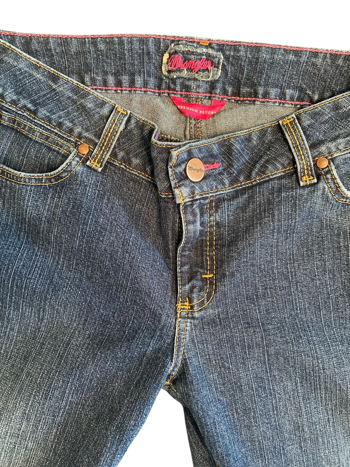 Pre-Loved Wrangler Premium Patch Denim Jeans * Size 11/12 x 36 - Deer Creek Mercantile