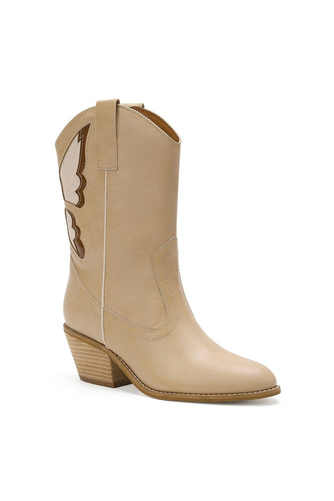 Boho Butterfly Western Boot *Tan - Deer Creek Mercantile