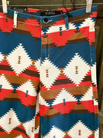 Southwestern Cropped Wide Leg Jeans - Deer Creek Mercantile
