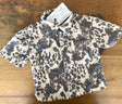 Brown/White Cow Print Button Top (Kids) - Deer Creek Mercantile