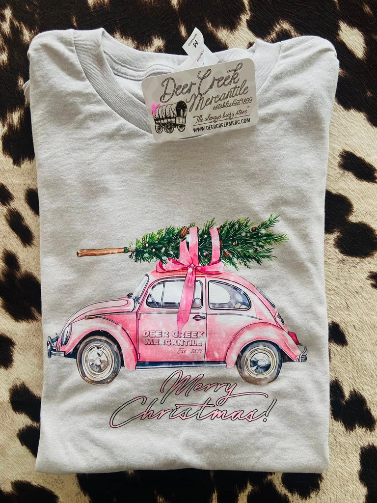 Deer Creek Mercantile Christmas Car Graphic Tee - Deer Creek Mercantile