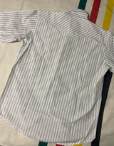 Vintage Pearl Snap Tan/White Top *Size Large - Deer Creek Mercantile