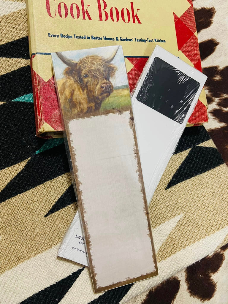 Highland Cow List Notepad - Deer Creek Mercantile